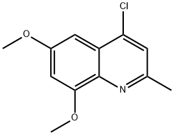 4-chloro-6,8-dimethoxy-2-methylquinoline Struktur