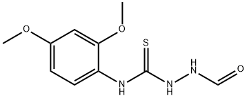 N-[(2,4-dimethoxyphenyl)carbamothioylamino]formamide Struktur