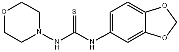 1-(1,3-benzodioxol-5-yl)-3-morpholin-4-ylthiourea Struktur