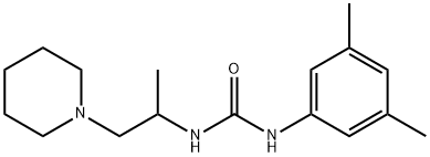 1-(3,5-dimethylphenyl)-3-(1-piperidin-1-ylpropan-2-yl)urea Struktur