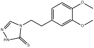 4-[2-(3,4-dimethoxyphenyl)ethyl]-1H-1,2,4-triazole-5-thione Struktur