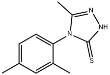 4-(2,4-dimethylphenyl)-3-methyl-1H-1,2,4-triazole-5-thione Struktur