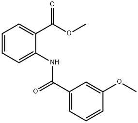 methyl 2-[(3-methoxybenzoyl)amino]benzoate Struktur