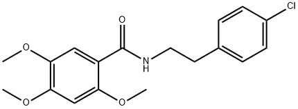 N-[2-(4-chlorophenyl)ethyl]-2,4,5-trimethoxybenzamide Struktur