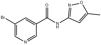 5-bromo-N-(5-methyl-1,2-oxazol-3-yl)pyridine-3-carboxamide Struktur