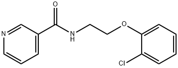 N-[2-(2-chlorophenoxy)ethyl]pyridine-3-carboxamide Struktur