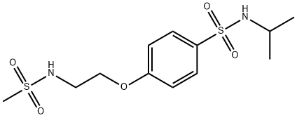 4-[2-(methanesulfonamido)ethoxy]-N-propan-2-ylbenzenesulfonamide Struktur