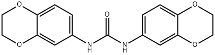 1,3-bis(2,3-dihydro-1,4-benzodioxin-6-yl)urea Struktur