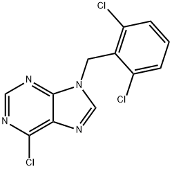 6-chloro-9-[(2,6-dichlorophenyl)methyl]purine Struktur