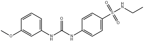 1-[4-(ethylsulfamoyl)phenyl]-3-(3-methoxyphenyl)urea Struktur