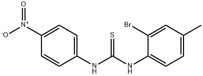 1-(2-bromo-4-methylphenyl)-3-(4-nitrophenyl)thiourea Struktur