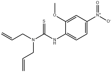 3-(2-methoxy-4-nitrophenyl)-1,1-bis(prop-2-enyl)thiourea Struktur