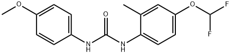 1-[4-(difluoromethoxy)-2-methylphenyl]-3-(4-methoxyphenyl)urea Struktur