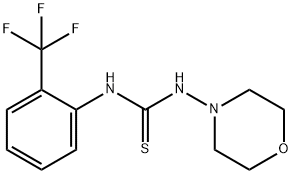 1-morpholin-4-yl-3-[2-(trifluoromethyl)phenyl]thiourea Struktur