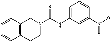 N-(3-nitrophenyl)-3,4-dihydro-1H-isoquinoline-2-carbothioamide Struktur