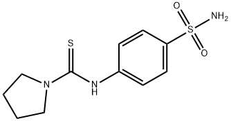 N-(4-sulfamoylphenyl)pyrrolidine-1-carbothioamide Struktur