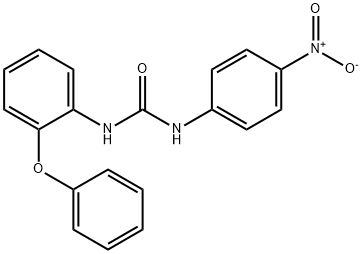 1-(4-nitrophenyl)-3-(2-phenoxyphenyl)urea Struktur