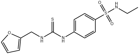 1-[4-(ethylsulfamoyl)phenyl]-3-(furan-2-ylmethyl)thiourea Struktur