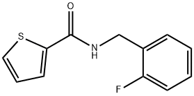 N-[(2-fluorophenyl)methyl]thiophene-2-carboxamide Struktur