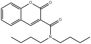 N,N-dibutyl-2-oxochromene-3-carboxamide Struktur