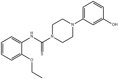 N-(2-ethoxyphenyl)-4-(3-hydroxyphenyl)piperazine-1-carbothioamide Struktur