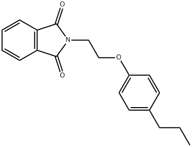 2-[2-(4-propylphenoxy)ethyl]isoindole-1,3-dione Struktur