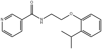 N-[2-(2-propan-2-ylphenoxy)ethyl]pyridine-3-carboxamide Struktur