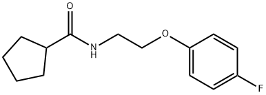 N-[2-(4-fluorophenoxy)ethyl]cyclopentanecarboxamide Struktur