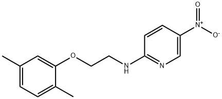 N-[2-(2,5-dimethylphenoxy)ethyl]-5-nitropyridin-2-amine Struktur