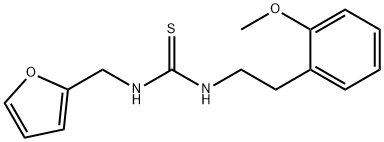 1-(furan-2-ylmethyl)-3-[2-(2-methoxyphenyl)ethyl]thiourea Struktur