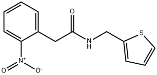 2-(2-nitrophenyl)-N-(thiophen-2-ylmethyl)acetamide Struktur