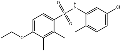 N-(5-chloro-2-methylphenyl)-4-ethoxy-2,3-dimethylbenzenesulfonamide Struktur