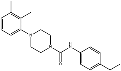 4-(2,3-dimethylphenyl)-N-(4-ethylphenyl)piperazine-1-carboxamide Struktur