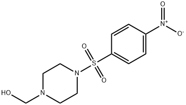 [4-(4-nitrophenyl)sulfonylpiperazin-1-yl]methanol Struktur