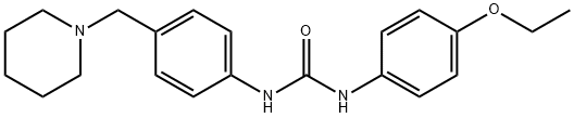 1-(4-ethoxyphenyl)-3-[4-(piperidin-1-ylmethyl)phenyl]urea Struktur