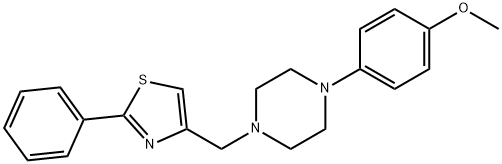 4-[[4-(4-methoxyphenyl)piperazin-1-yl]methyl]-2-phenyl-1,3-thiazole Struktur