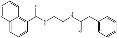 N-[2-[(2-phenylacetyl)amino]ethyl]naphthalene-1-carboxamide Struktur