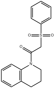 2-(benzenesulfonyl)-1-(3,4-dihydro-2H-quinolin-1-yl)ethanone Struktur