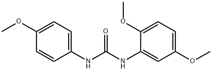 1-(2,5-dimethoxyphenyl)-3-(4-methoxyphenyl)urea Struktur