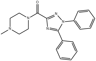 (1,5-diphenyl-1,2,4-triazol-3-yl)-(4-methylpiperazin-1-yl)methanone Struktur