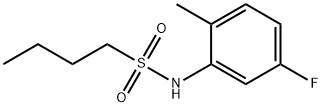 N-(5-fluoro-2-methylphenyl)butane-1-sulfonamide Struktur