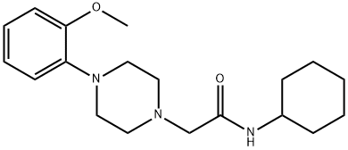 N-cyclohexyl-2-[4-(2-methoxyphenyl)piperazin-1-yl]acetamide Struktur