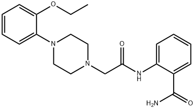 2-[[2-[4-(2-ethoxyphenyl)piperazin-1-yl]acetyl]amino]benzamide Struktur