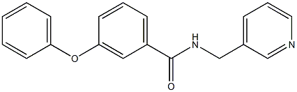 3-phenoxy-N-(pyridin-3-ylmethyl)benzamide Struktur