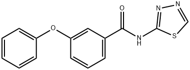 3-phenoxy-N-(1,3,4-thiadiazol-2-yl)benzamide Struktur