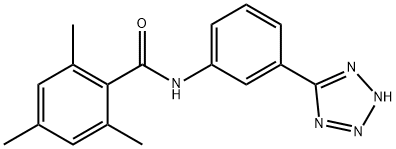 2,4,6-trimethyl-N-[3-(2H-tetrazol-5-yl)phenyl]benzamide Struktur