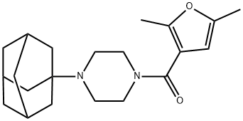 [4-(1-adamantyl)piperazin-1-yl]-(2,5-dimethylfuran-3-yl)methanone Structure