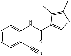 N-(2-cyanophenyl)-4,5-dimethylthiophene-3-carboxamide Struktur