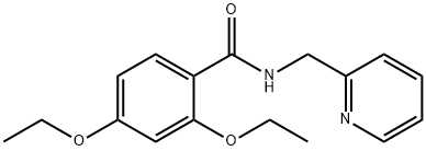 2,4-diethoxy-N-(pyridin-2-ylmethyl)benzamide Struktur