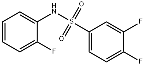 3,4-difluoro-N-(2-fluorophenyl)benzenesulfonamide Struktur